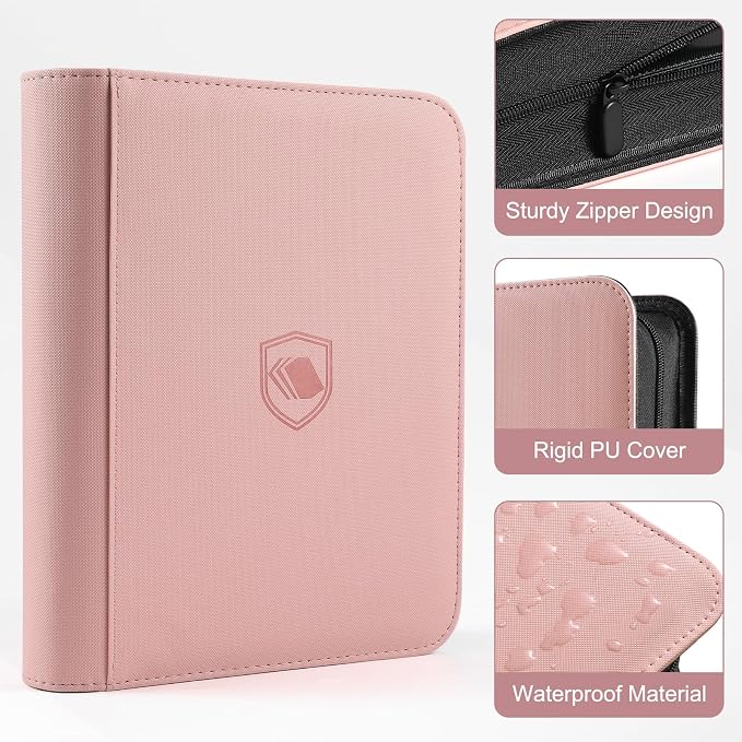 Toploader Binder, Holds 160 Toploaders, 100 Toploaders INCLUDED, 4-Pocket PU - Image 3