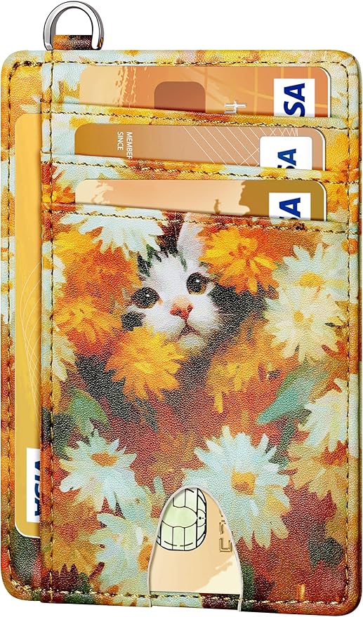 FurArt Slim Minimalist Wallet RFID Credit Card Holder by FurArt
