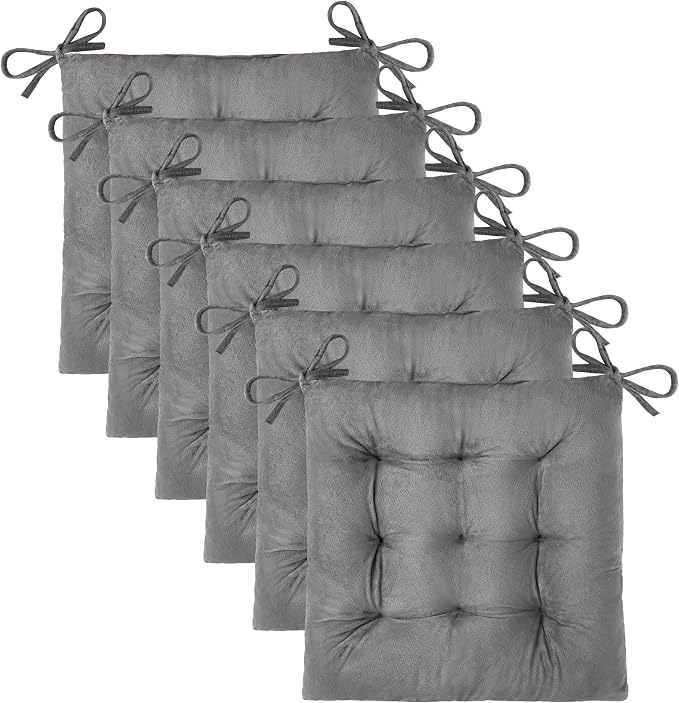 OVOV 6 Pack Chair Cushions for Dining Chairs Soft Seat Cushions for Kitchen by OVOV