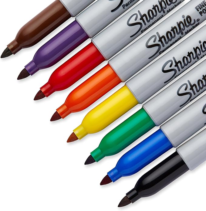 Sharpie 30078 Permanent Markers, Fine Point, Classic Colors - Image 5