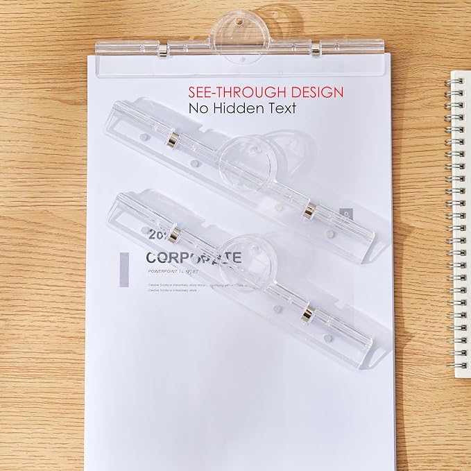 Large Magnetic Binder Clips, Extra Strong 7.9" Paper Clamps, Transparent | - Image 7