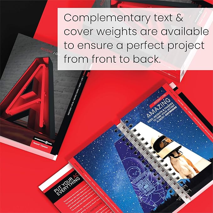 Accent Opaque White Printer Paper, 12” x 18” 40lb Copy Paper – 1,250 Sheets (5 Reams) – Premium Computer Paper with Super Smooth Finish, 97 Bright, 148gsm – Ideal for Ink Heavy Printing – 189026C