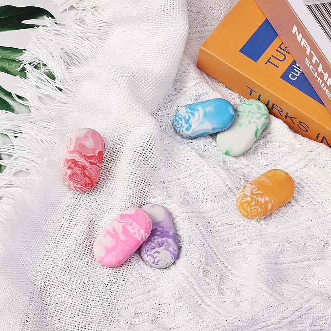 Mr. Pen- Erasers, 24 Pack, Vibrant Colors, Marble Pencil Eraser | Cute Eraser - Image 9