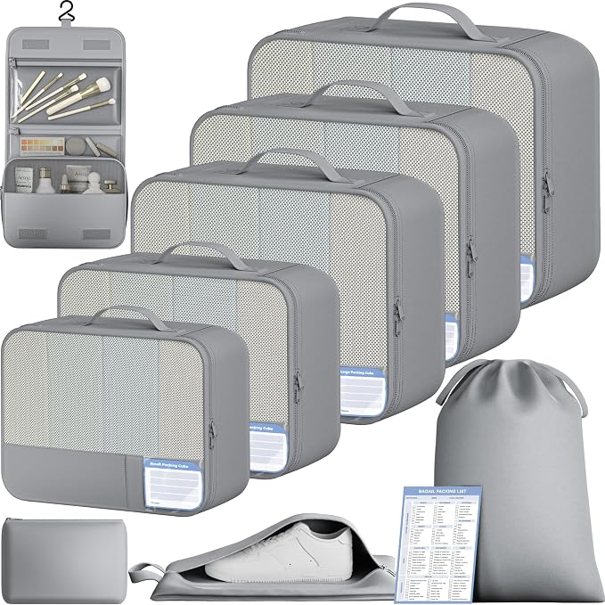 BAGAIL 9 Set Packing Cubes by BAGAIL