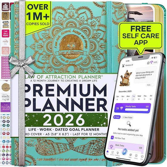 Law of Attraction Planner 2026 Deluxe by FreedomMastery
