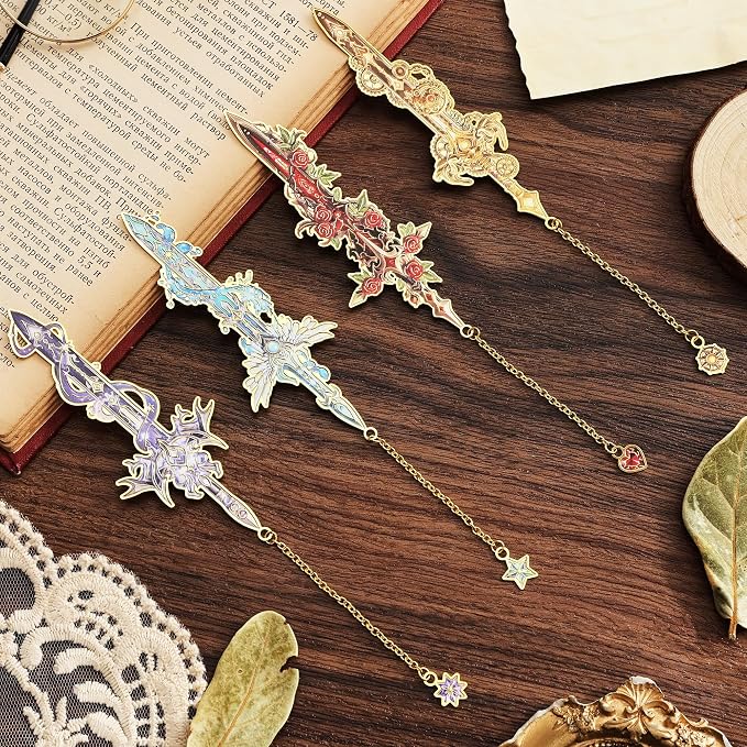 12pcs Fantasy Sword Bookmarks for Books, Planners - Image 4
