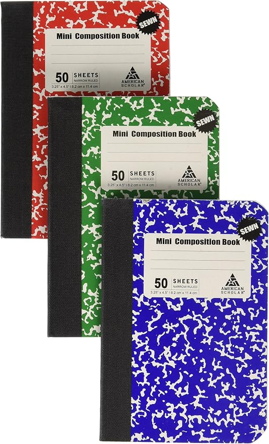 Note Pad, 3 Pack in 3 different color Red by Unknown