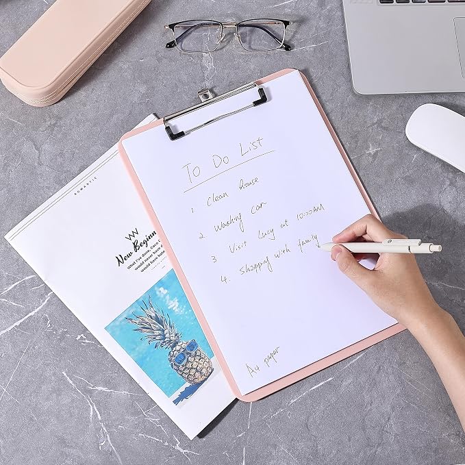 Mr. Pen- Plastic Clipboard, 12.5” x 9”, Pastel Orange, Clipboard Plastic | - Image 6