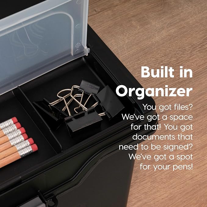 IRIS USA File Box with Lid File Organizer - Image 4