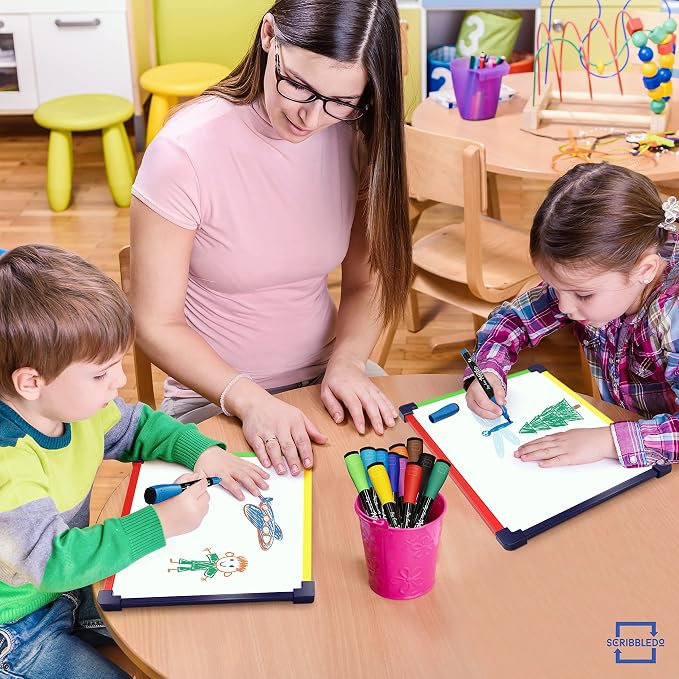 Magnetic Dry Erase Board for Kids Whiteboard 9”x12” Includes White Board for - Image 2