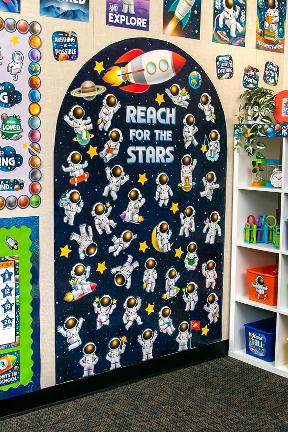 Teacher Created Resources Night Sky Better Than Paper Bulletin Board Roll - Image 5