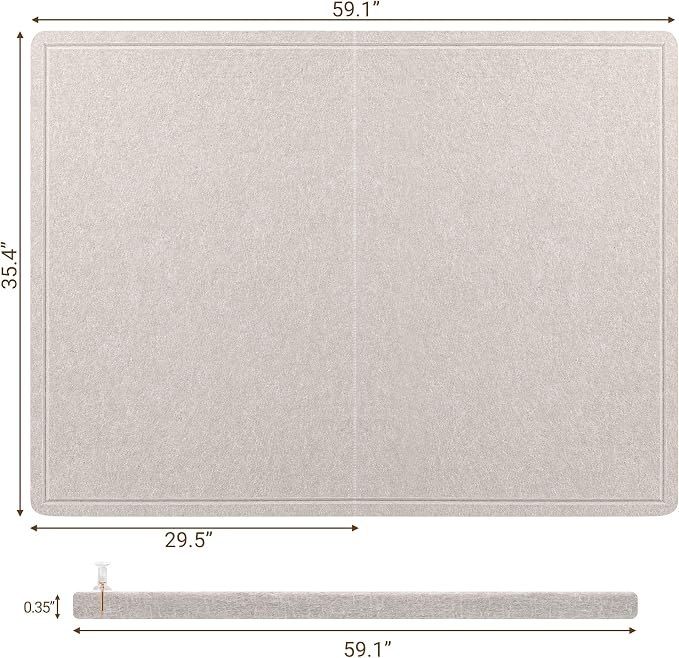 AKTOP Large Cork Bulletin Board, Decorative CorkBoard Photo Display Board - Image 3
