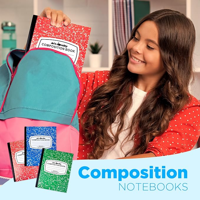 4E's Novelty Wide Ruled Composition Notebooks - Image 2