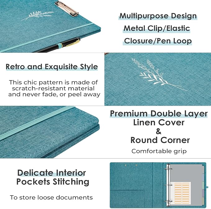EYROZILL 3 Ring Binder 2 Inch, Binder - Image 4
