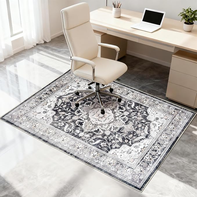Office Chair Mat for Hardwood Tile Floor, Machine Washable Office Area Carpet - Image 8
