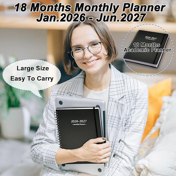 2026-2027 Monthly Planner, 18 Months Calendar Planner from Jan 2026-Jun 2027 - Image 6