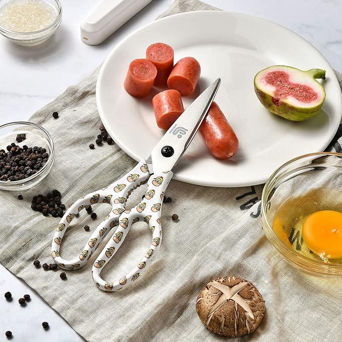 Linoroso Kitchen Scissors Heavy Duty Kitchen Shears - Image 7
