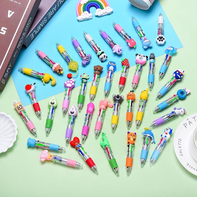 36Pcs Mini Multicolor Pens in One 4-in-1, Cute Pens Bulk - Image 4