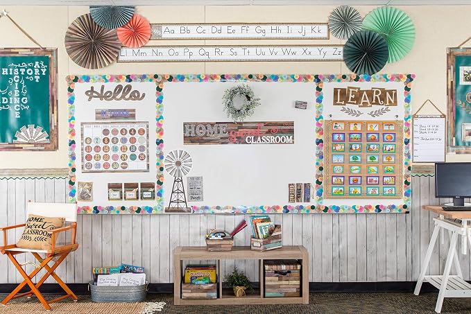Teacher Created Resources White Wood Better Than Paper Bulletin Board Roll - Image 4