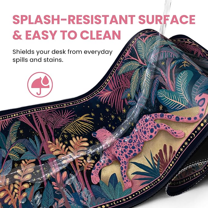Aesthetic Desk Mat, Cute Midnight Jungle Desk Pad Protector - Image 5