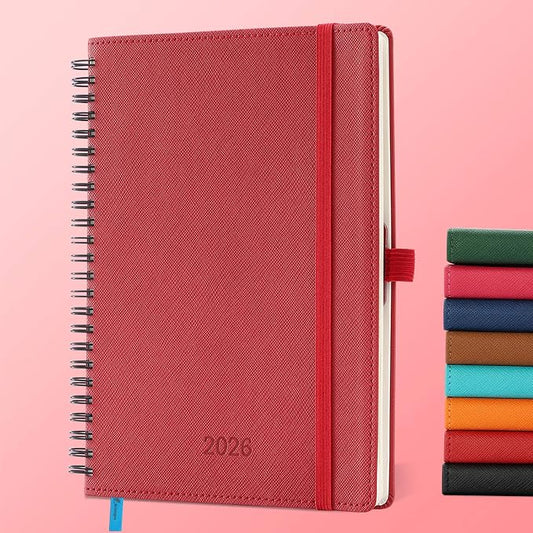 IN-LUXPRO Planner 2026 Daily Weekly and Monthly, 12 Months Spiral Bound by IN-LUXPRO