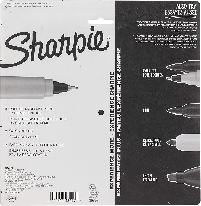 SHARPIE Permanent Markers Ultra-Fine Point Featuring Mystic Gem Color Markers - Image 3