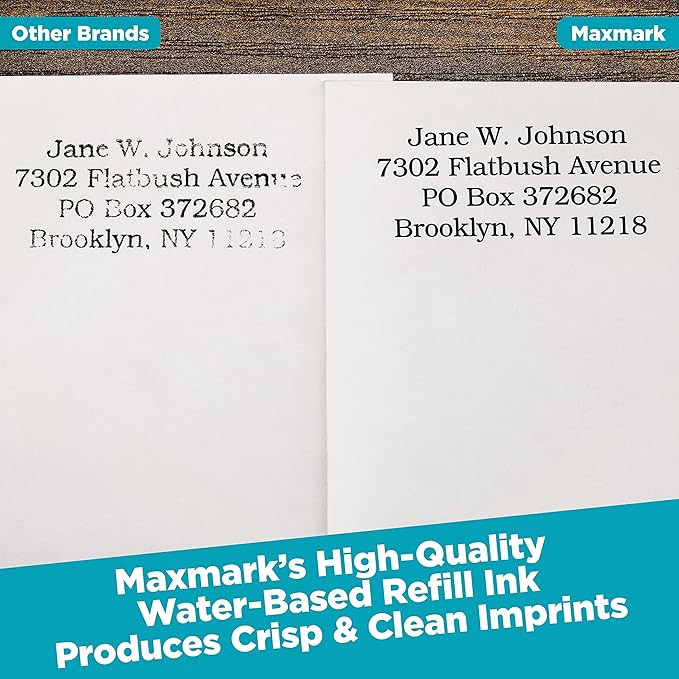 MaxMark Premium Refill Ink for self Inking Stamps and Stamp Pads, Crimson Red Color - 1 oz.