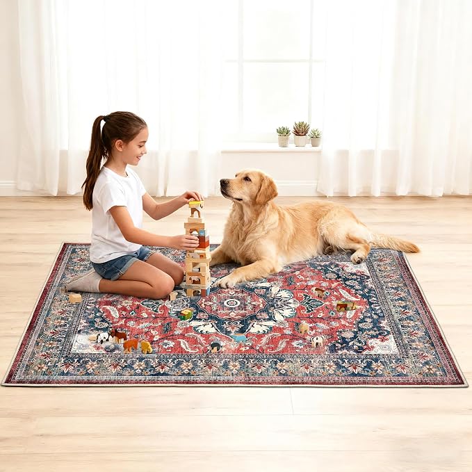 Office Chair Mat for Hardwood Tile Floor, Machine Washable Office Area Carpet - Image 8