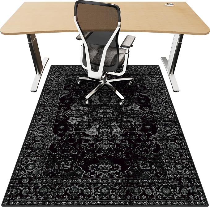 Office Chair Mat for Hardwood Floor, Non-Slip Under Desk Mat for Rolling Chair by Unknown