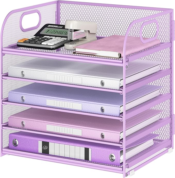 Lavatino Desk Letter Tray Paper Organizer, 5-Tier by Lavatino