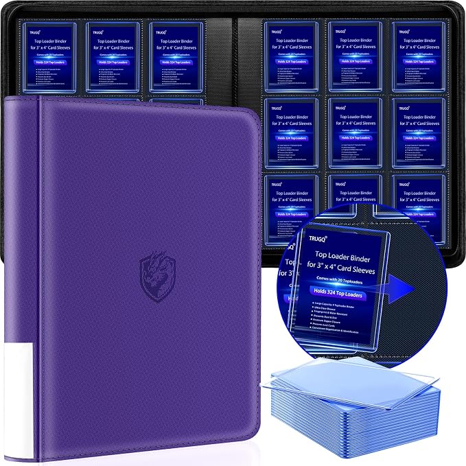 Toploader Binder Holds 324 Toploaders by TRUGQCardGuardians