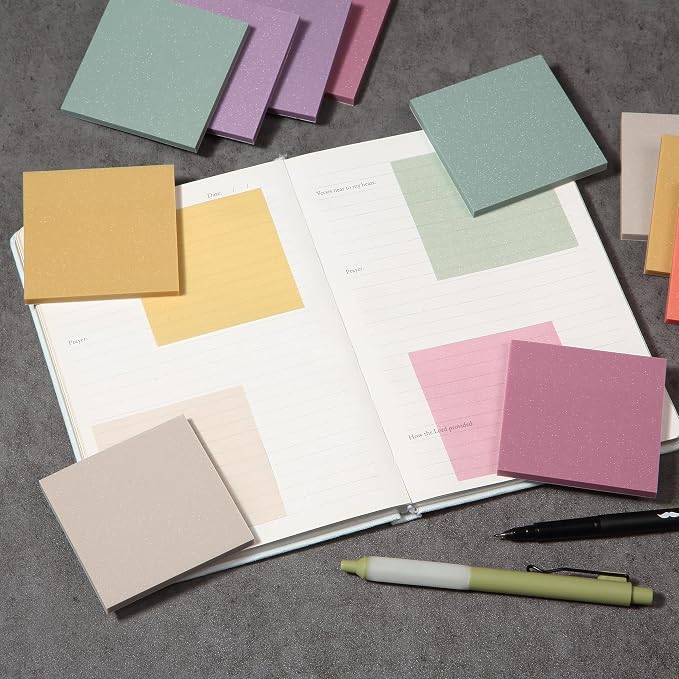 Mr. Pen- Transparent Glitter Sticky Notes, 12 Pads, 600 Sheets | Colorful - Image 8