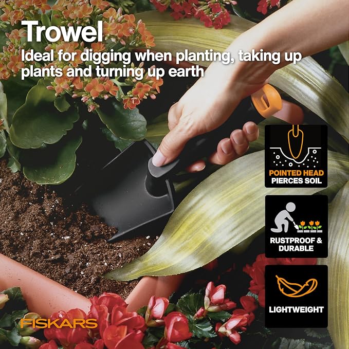 Fiskars 4-Piece House Plant Starter Tool Gift Set, Plant Care Accessories Set - Image 3