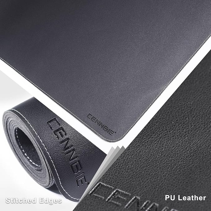 CENNBIE MAX240 94.5" x 39.4" Leather Desk Mat Protector, Extra Large Leather - Image 3