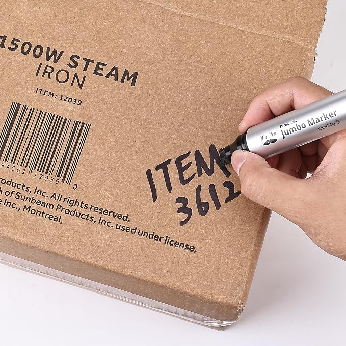 Mr. Pen- Jumbo Permanent Markers, 4 Pack, Chisel Tip, Wide Tip, Large | Thick - Image 7