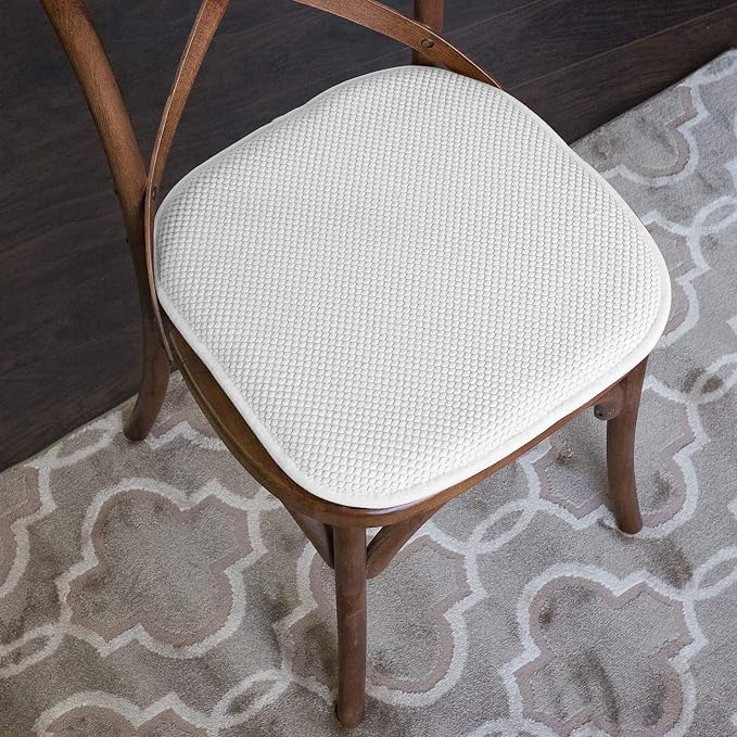Sweet Home Collection Cushion Memory Foam Chair Pads Honeycomb Nonslip Back - Image 5
