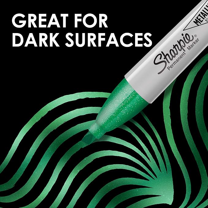 Sharpie Metallic Permanent Markers, Chisel Tip - Image 3