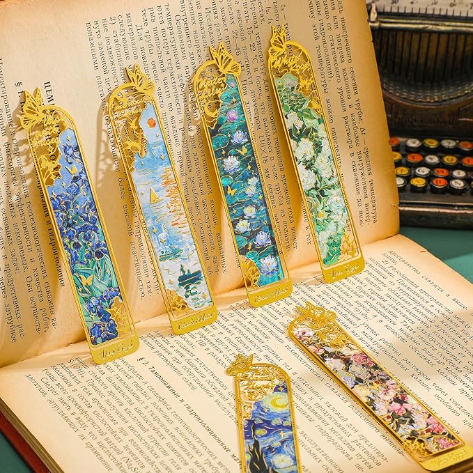 6 Pieces Metal Clip Bookmarks for Women - Image 5