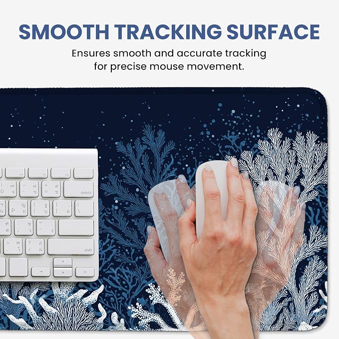 Aesthetic Desk Mat, Cute Ocean Reef Desk Pad Protector - Image 4