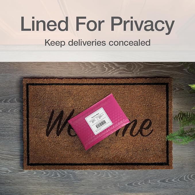 Quality Park Bubble Mailers, 4 x 8 Shipping Envelopes, Small Pink Padded - Image 5