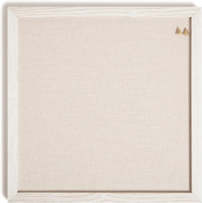 U Brands Rustic Linen Bulletin Board, Industrial Grade Pinning Surface by UBrands