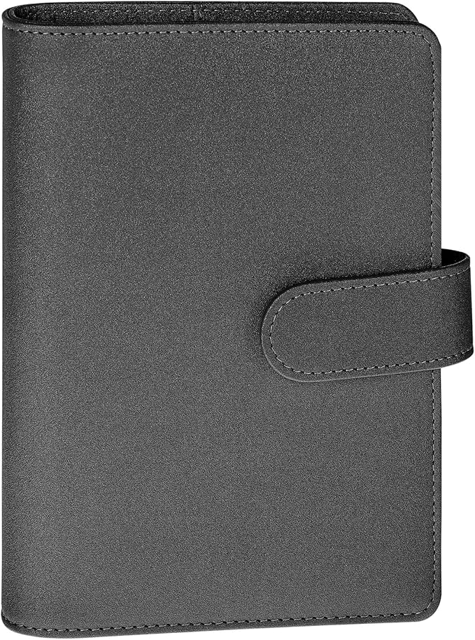 Antner A6 Notebook Binder Refillable 6 Ring Budget Binder Cover by Antner