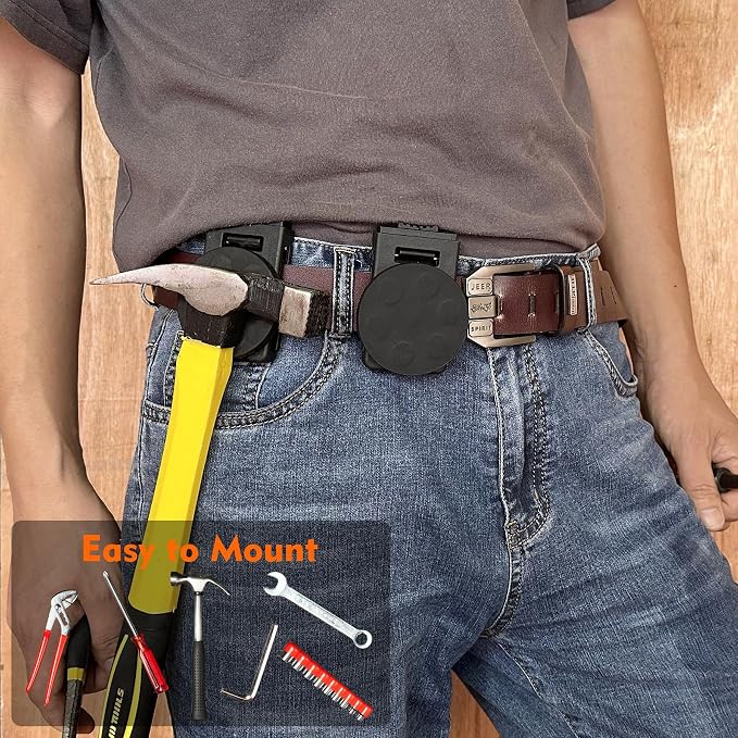 MUTUACTOR Tool Holster Belt Clip, Heavy-Duty Magnetic Tool Holder - Image 4