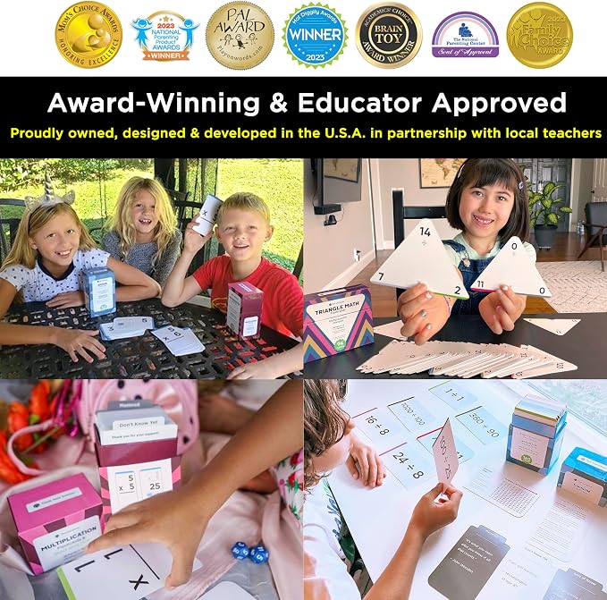 Award-Winning Math Flash Cards – 711 Multiplication & Division Facts – Jumbo - Image 2