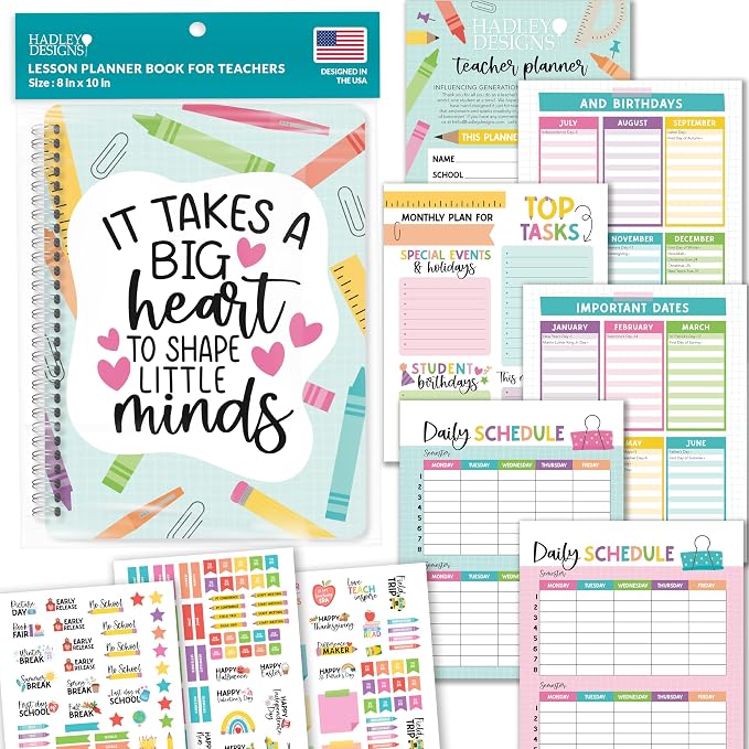 Hadley Designs Teacher Planner 2026-2027 Academic Year by HadleyDesigns