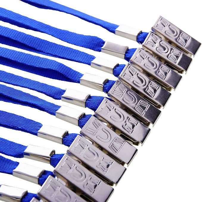 Wisdompro Lanyard with Bulldog Clip, 30 Pack of 17 inch Flat Nylon Neck Lanyard - Image 7