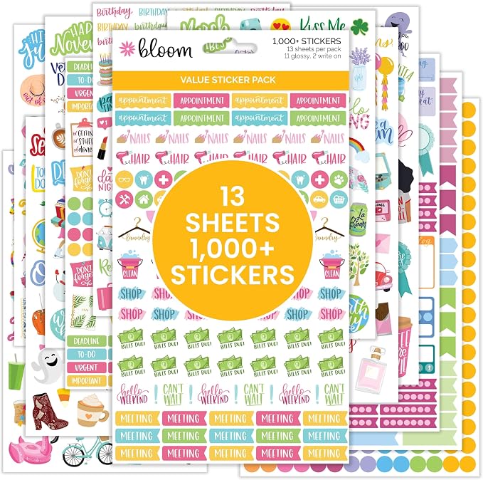 Bloom Daily Planners Planner Sticker Value Pack by bloomdailyplanners