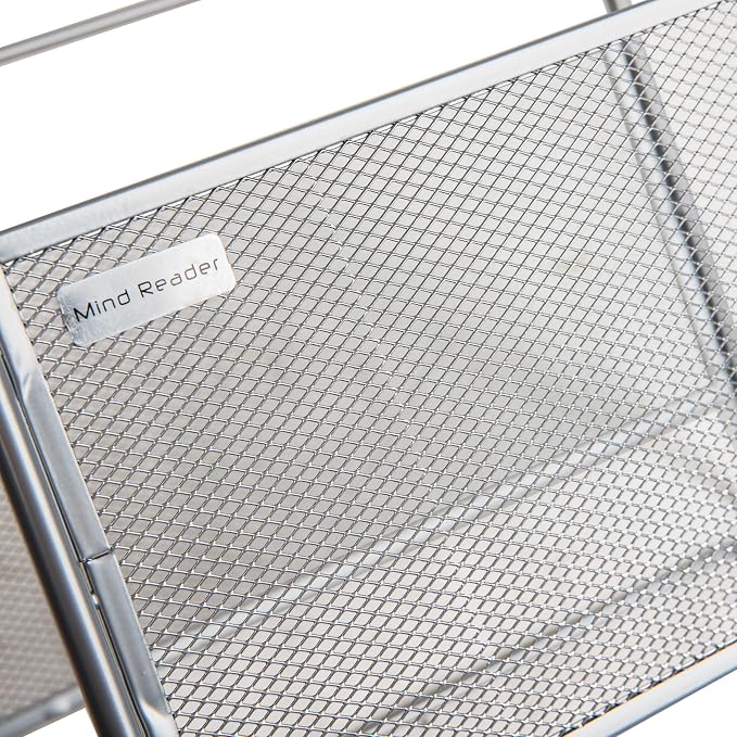 Mind Reader Hanging File Folder Organizer, Desktop Organizer, Metal Mesh - Image 5