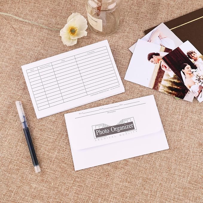 Lineco, Photo File Envelopes 4X6 Inch, | Archival Picture Organizer, Greeting - Image 5