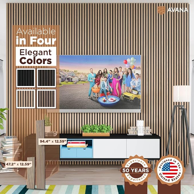 Avana Modern Acoustic Wood Wall Panels – 47.2 X 12.6 Inch White Oak Acoustic - Image 7